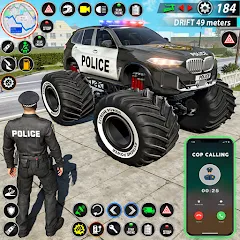 Скачать взломанную Police Monster Truck Car Games на андроид с много денег