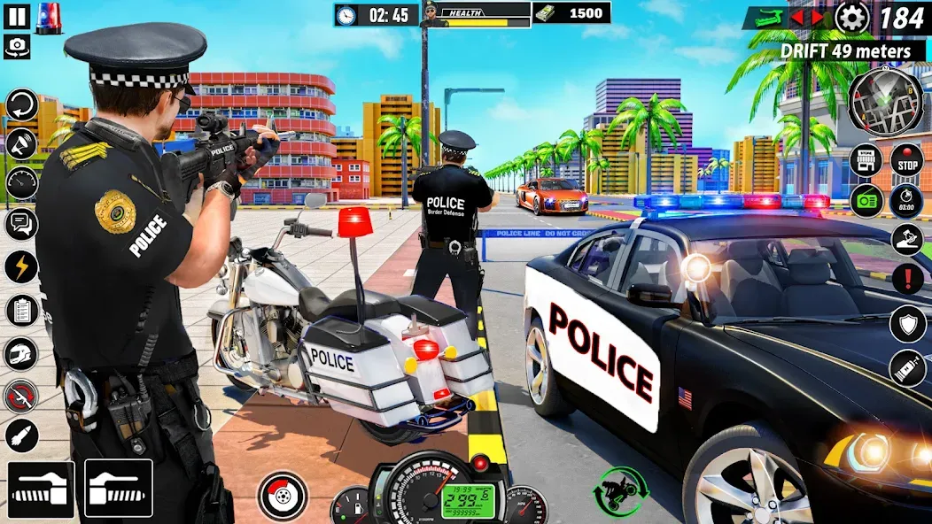 Police Moto Bike Chase Crime (Полицейская мотоциклетная погоня за преступником) МОД/Взлом [Бесконечные деньги, Монеты и Мега MOD] Screenshot 1