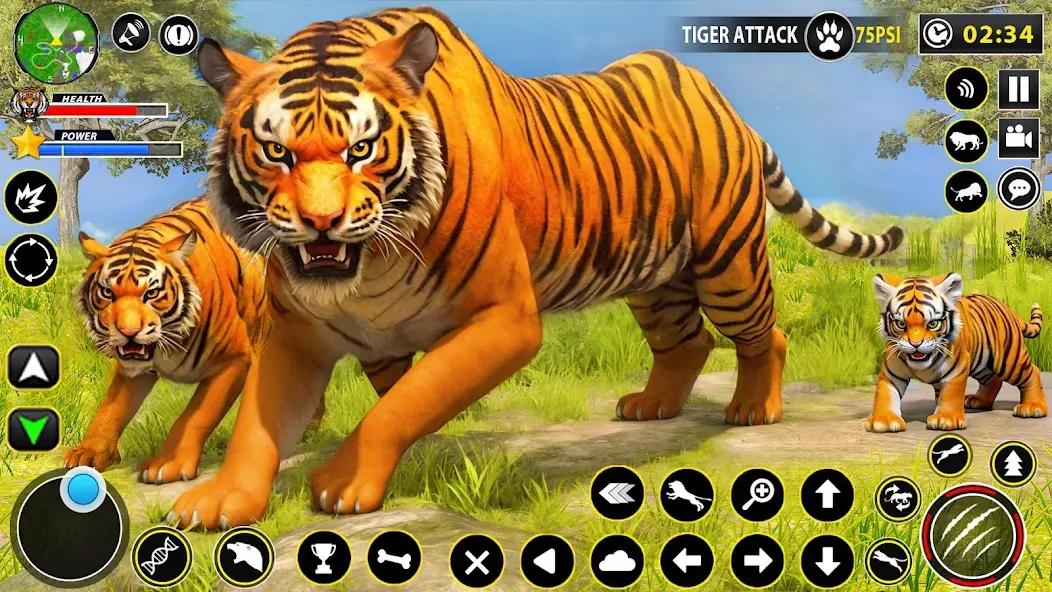 Tiger Simulator Lion games 3D (Тигровый Симулятор Игр Льва 3D) МОД/Взлом [Деньги, Монеты и Меню MOD] Screenshot 1
