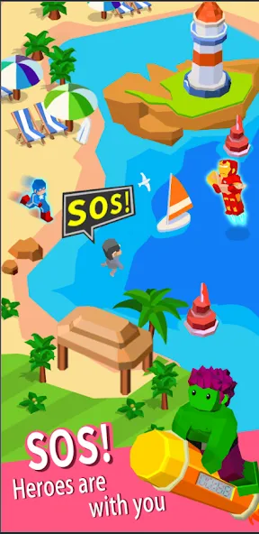 Idle Rescue Tycoon (Айдл Рескью Тайкун) МОД/Взлом [Деньги, Монеты и Меню MOD] Screenshot 3