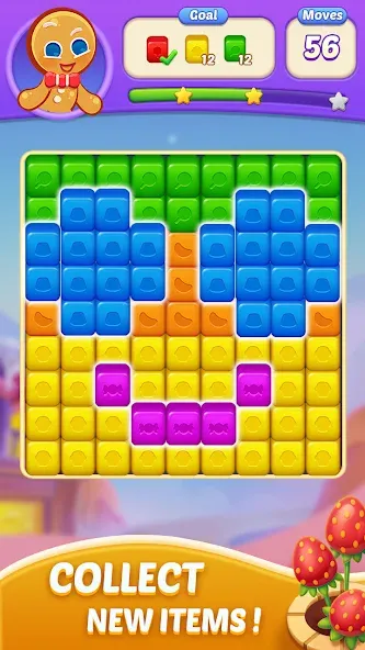 Candy Blast Fever:Cubes Crush (Кенди Бласт Фивер) МОД/Взлом [Все открыто, Дополнительные деньги и Меню MOD] Screenshot 1