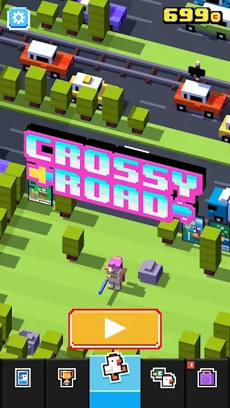 Crossy Road (Кросси Роуд) МОД/Взлом [Бесконечные деньги, Монеты и Мега MOD] Screenshot 1