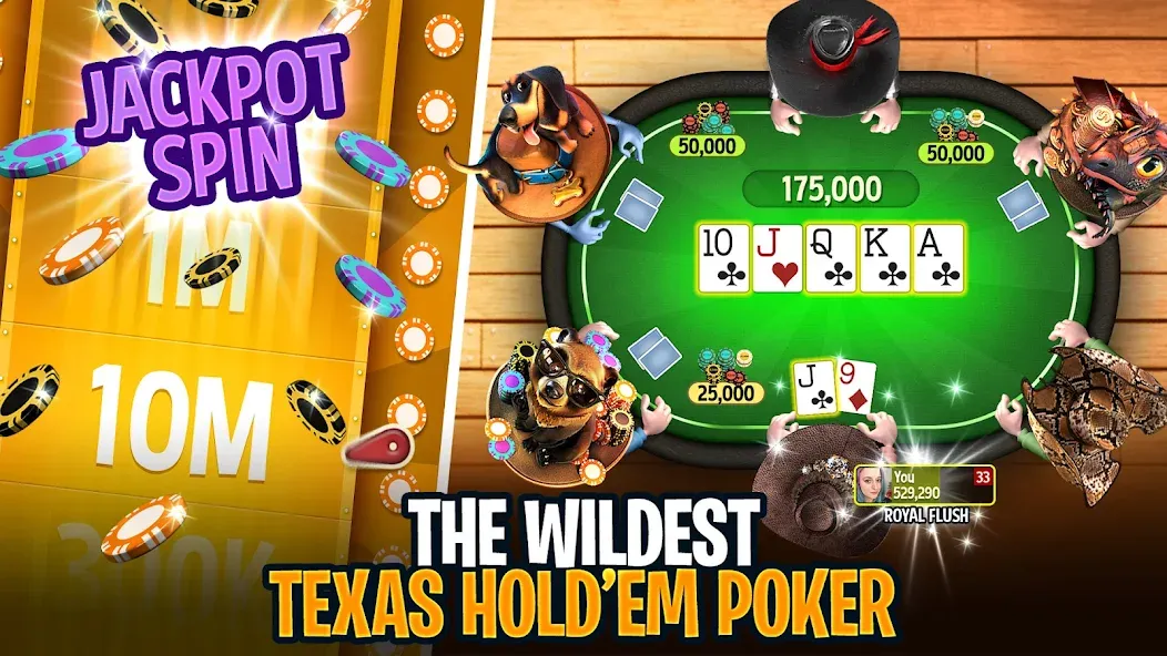Governor of Poker 3 - Texas МОД/Взлом [Бесконечные деньги, Монеты и Мега MOD] Screenshot 1