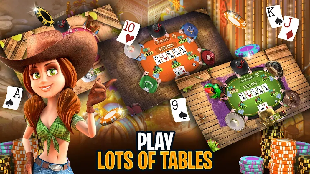 Governor of Poker 3 - Texas МОД/Взлом [Бесконечные деньги, Монеты и Мега MOD] Screenshot 3