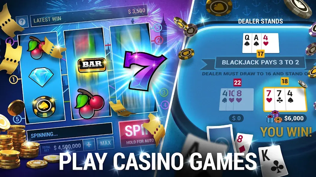 Poker World, Offline TX Holdem (Покер Ворлд) МОД/Взлом [Много денег, Монет и Все открыто] Screenshot 4