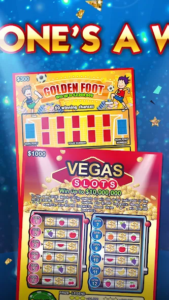 Lottery Scratch Off - Mahjong МОД/Взлом [Бесконечные деньги, Монеты и Мега MOD] Screenshot 2