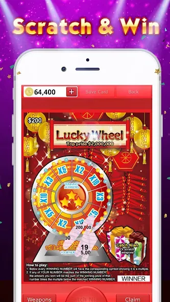 Lottery Scratch Off - Mahjong МОД/Взлом [Бесконечные деньги, Монеты и Мега MOD] Screenshot 5