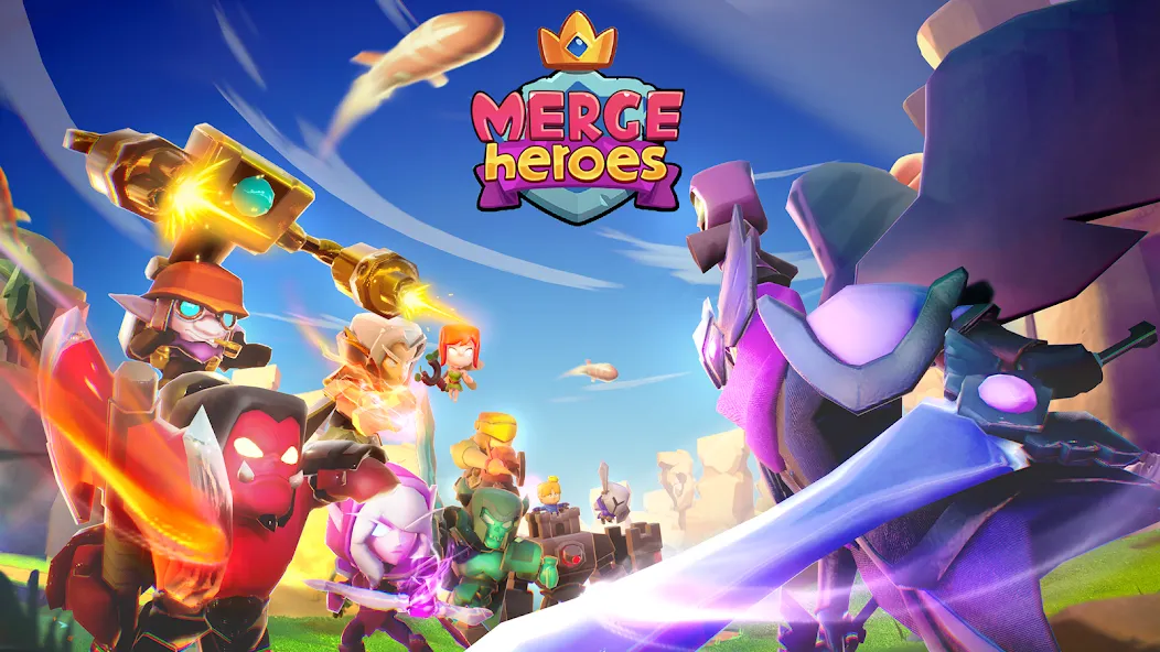Merge Heroes: Tower Defense (Мердж Хероес) МОД/Взлом [Меню, Бесконечные монеты и Открытые уровни] Screenshot 1