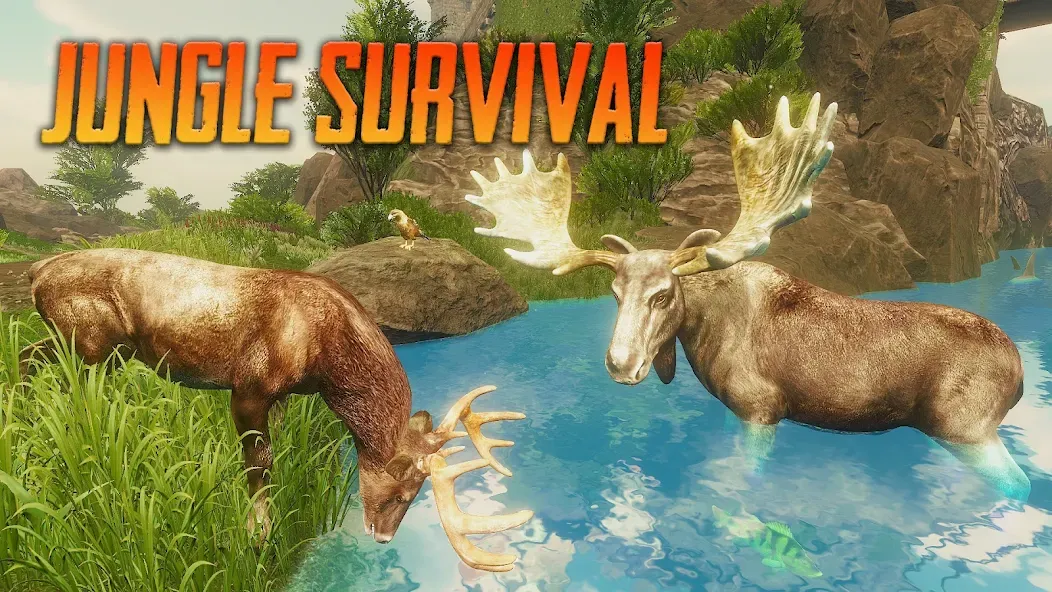 The Moose - Animal Simulator (Зе Мус) МОД/Взлом [Много монет, Открытые уровни и Мега MOD] Screenshot 1