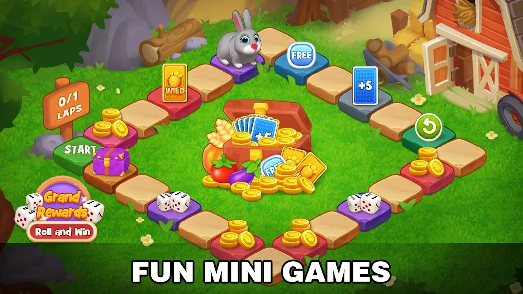 Solitaire Farm: Card Games (Соляр Фарм) МОД/Взлом [Меню, Бесконечные монеты и Открытые уровни] Screenshot 3