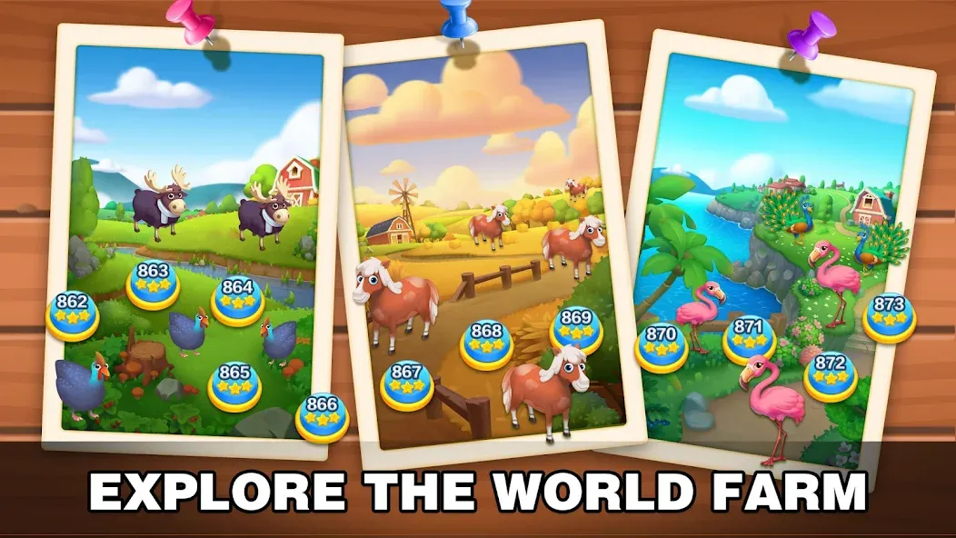 Solitaire Farm: Card Games (Соляр Фарм) МОД/Взлом [Меню, Бесконечные монеты и Открытые уровни] Screenshot 5