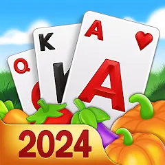 Скачать Взломанная Solitaire Farm: Card Games на Андроид (Много золота и монет)