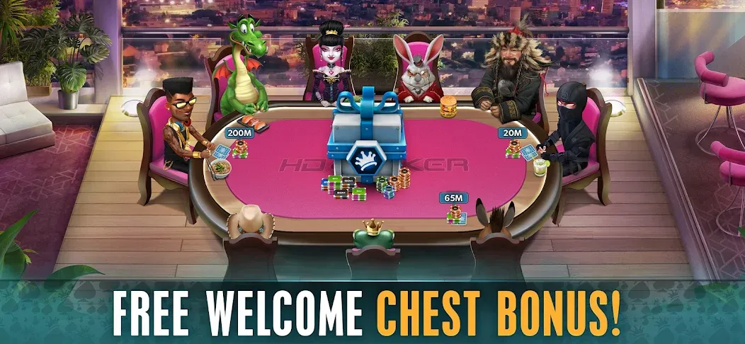 HD Poker: Texas Holdem Casino (ХД Покер) МОД/Взлом [Много монет, Открытые уровни и Мега MOD] Screenshot 3