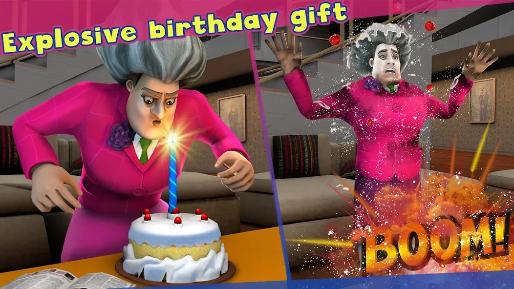Scary Teacher 3D (Скари Тичер 3Д) МОД/Взлом [Деньги, Монеты и Меню MOD] Screenshot 1