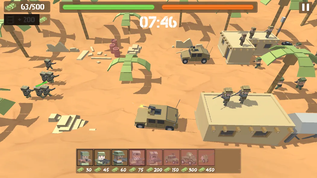 Border Wars: Army Simulator МОД/Взлом [Много денег, Монет и Все открыто] Screenshot 4