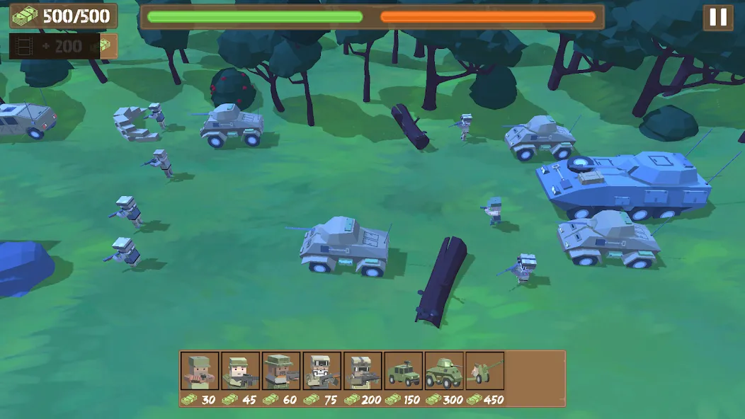 Border Wars: Army Simulator МОД/Взлом [Много денег, Монет и Все открыто] Screenshot 5