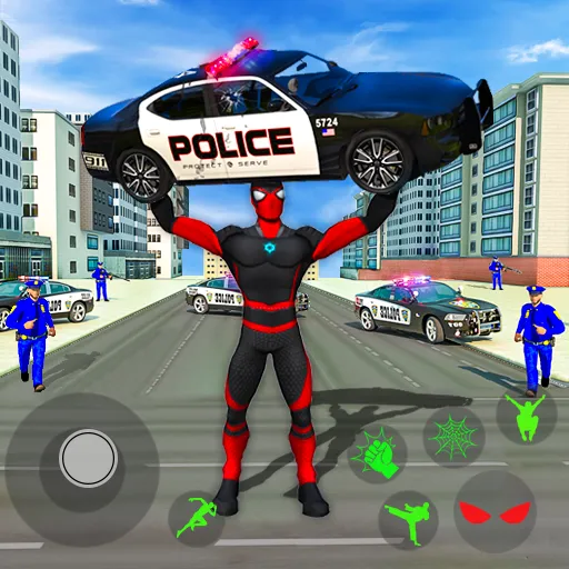 Spider Miami Rope Hero Ninja МОД/Взлом [Бесконечные деньги, Монеты и Мега MOD] Screenshot 1