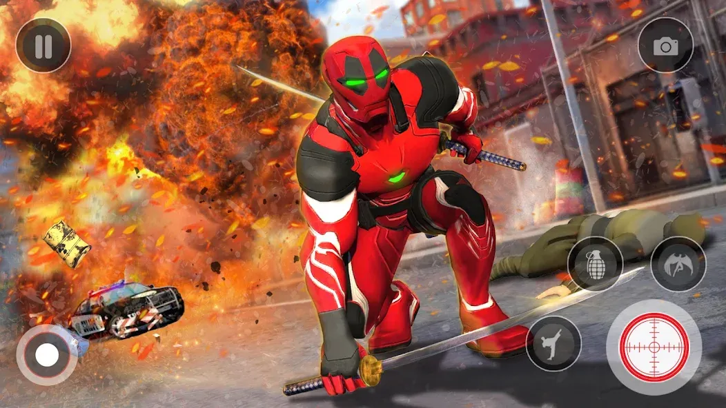 Spider Miami Rope Hero Ninja МОД/Взлом [Бесконечные деньги, Монеты и Мега MOD] Screenshot 5