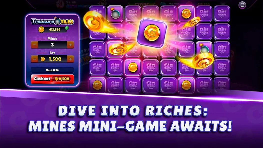 Gin Rummy Super - Card Game (Джин Рамми Супер) МОД/Взлом [Много денег, Монет и Все открыто] Screenshot 4