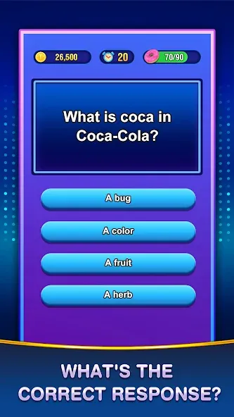 Trivia Crush (Тривия Краш) МОД/Взлом [Меню, Бесконечные монеты и Открытые уровни] Screenshot 3