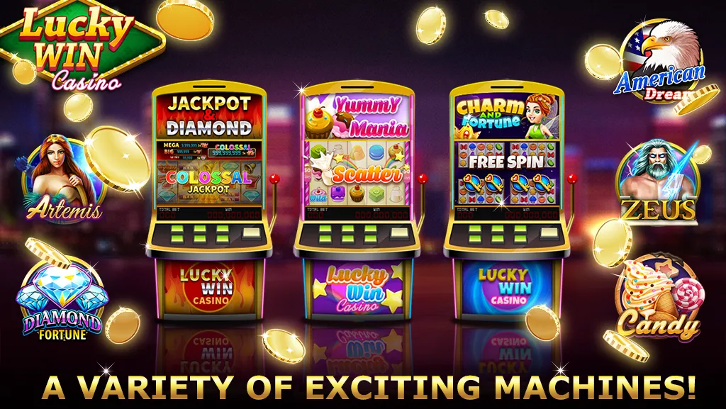 Lucky Win Casino™ SLOTS GAME (Лаки Вин казино СЛОТЫ ИГРА) МОД/Взлом [Много денег, Монет и Все открыто] Screenshot 2