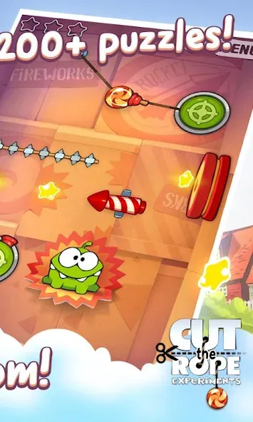 Cut the Rope: Experiments (Кат зе Роуп) МОД/Взлом [Деньги, Монеты и Меню MOD] Screenshot 2