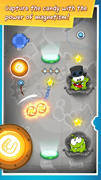 Cut the Rope: Time Travel (Сат зе Роуп) МОД/Взлом [Все открыто, Дополнительные деньги и Меню MOD] Screenshot 2