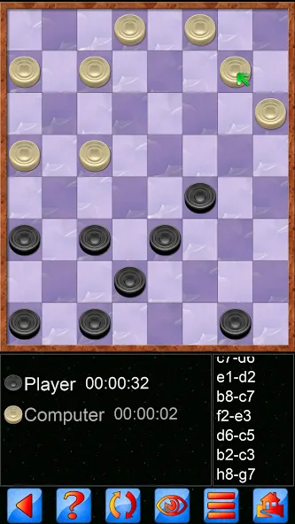 Checkers, draughts and dama МОД/Взлом [Меню, Бесконечные монеты и Открытые уровни] Screenshot 1