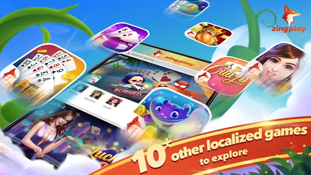 Tongits Zingplay - Card Game (Тонгитс Зингплей) МОД/Взлом [Много монет, Открытые уровни и Мега MOD] Screenshot 5