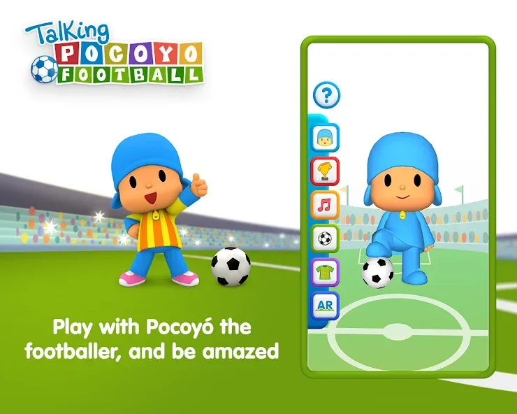 Talking Pocoyo Football МОД/Взлом [Много денег, Монет и Все открыто] Screenshot 2