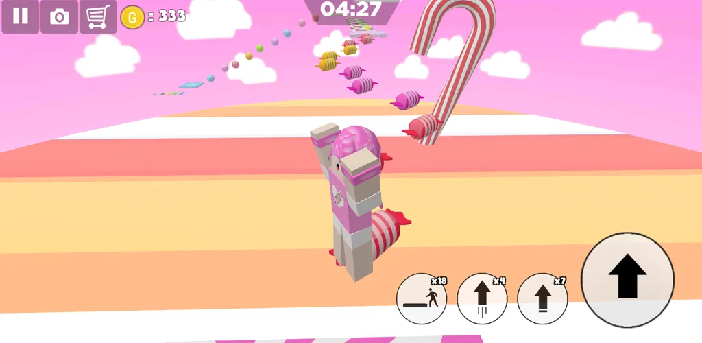 Candy Parkour Sweet girl (Кенди Паркур Свит грл) МОД/Взлом [Деньги, Монеты и Меню MOD] Screenshot 5