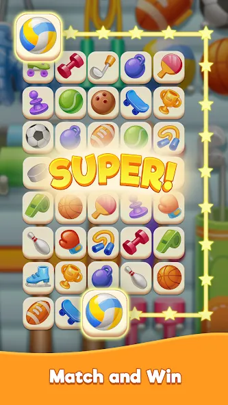 Tasty Match -  Zen Connect МОД/Взлом [Бесконечные деньги, Монеты и Мега MOD] Screenshot 3