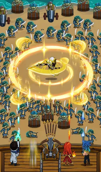 Zombie War Idle Defense Game (Зомби Война) МОД/Взлом [Бесконечные деньги, Монеты и Мега MOD] Screenshot 1