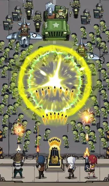 Zombie War Idle Defense Game (Зомби Война) МОД/Взлом [Бесконечные деньги, Монеты и Мега MOD] Screenshot 3