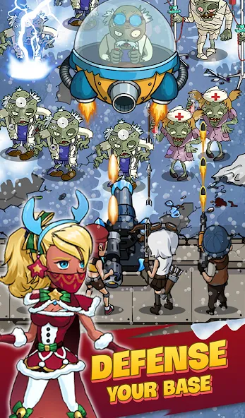 Zombie War Idle Defense Game (Зомби Война) МОД/Взлом [Бесконечные деньги, Монеты и Мега MOD] Screenshot 5
