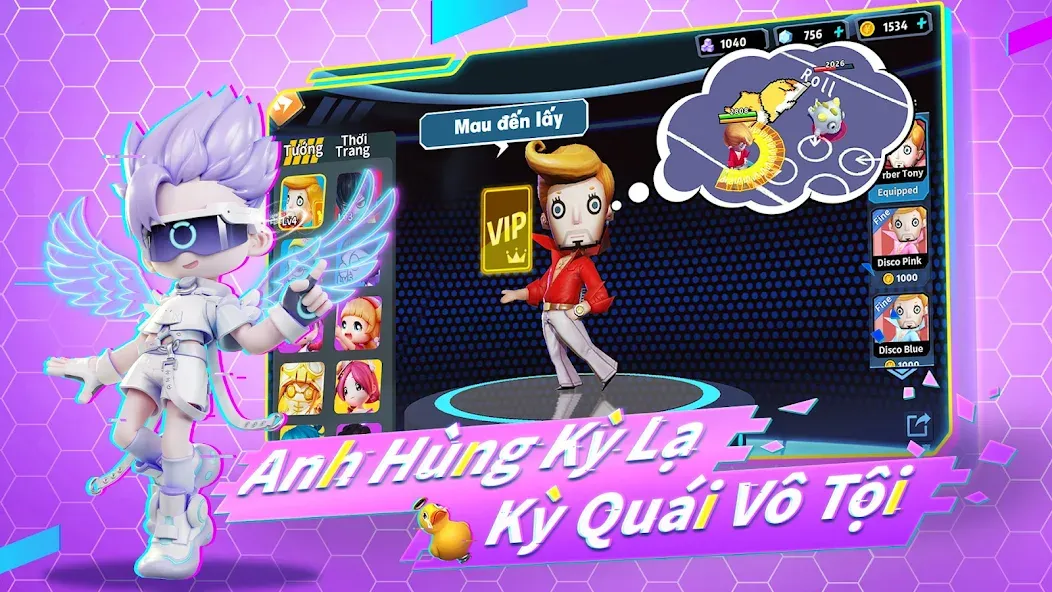 Đấu Trường Kỳ Lạ - Gzone МОД/Взлом [Деньги, Монеты и Меню MOD] Screenshot 2