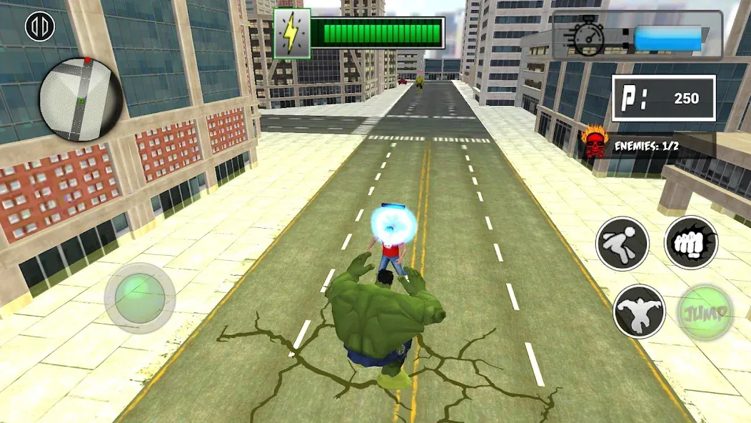 Monster Superhero: Green Fight МОД/Взлом [Бесконечные деньги, Монеты и Мега MOD] Screenshot 3
