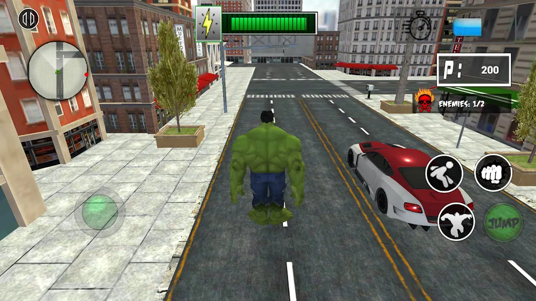Monster Superhero: Green Fight МОД/Взлом [Бесконечные деньги, Монеты и Мега MOD] Screenshot 5