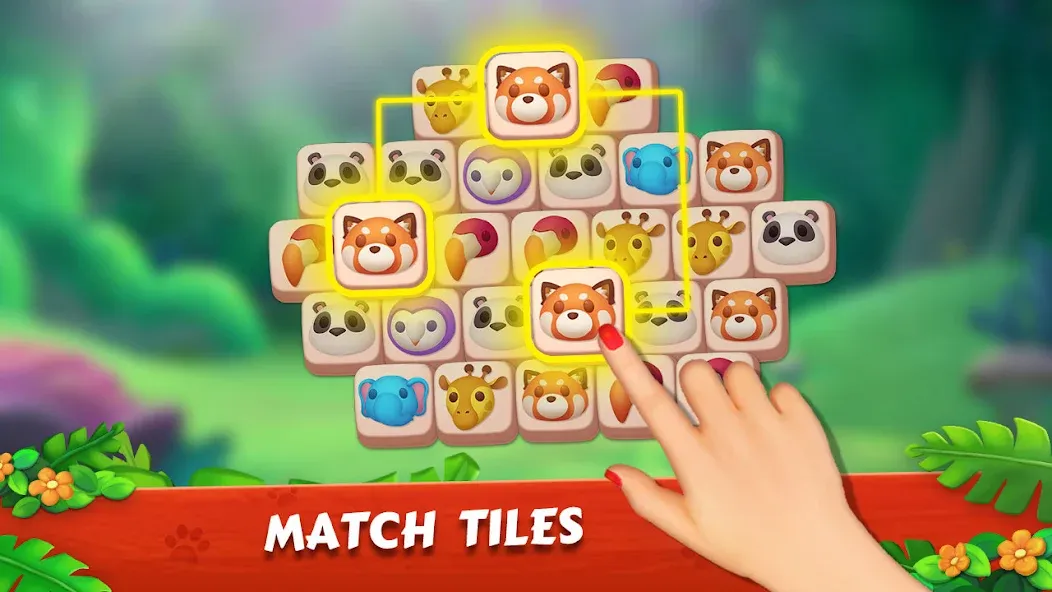 Zoo Tile - Match Puzzle Game (Зу Тайл) МОД/Взлом [Деньги, Монеты и Меню MOD] Screenshot 4