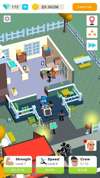 Idle Robbery (Айдл Роббери) МОД/Взлом [Бесконечные деньги, Монеты и Мега MOD] Screenshot 3