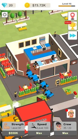 Idle Robbery (Айдл Роббери) МОД/Взлом [Бесконечные деньги, Монеты и Мега MOD] Screenshot 5