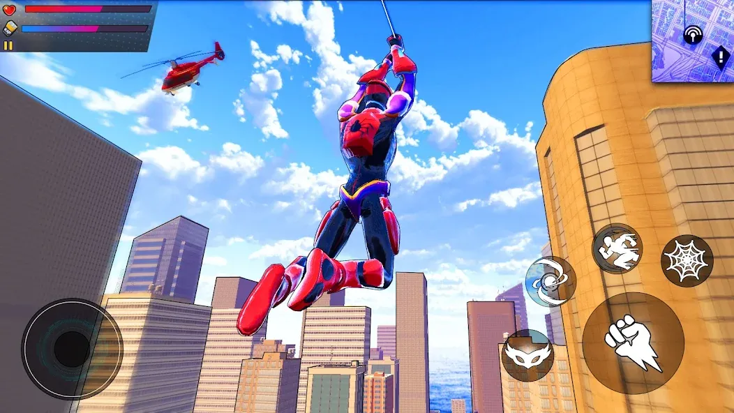 Spider Hero:Super City Hero (пайдер Хиро) МОД/Взлом [Много монет, Открытые уровни и Мега MOD] Screenshot 1
