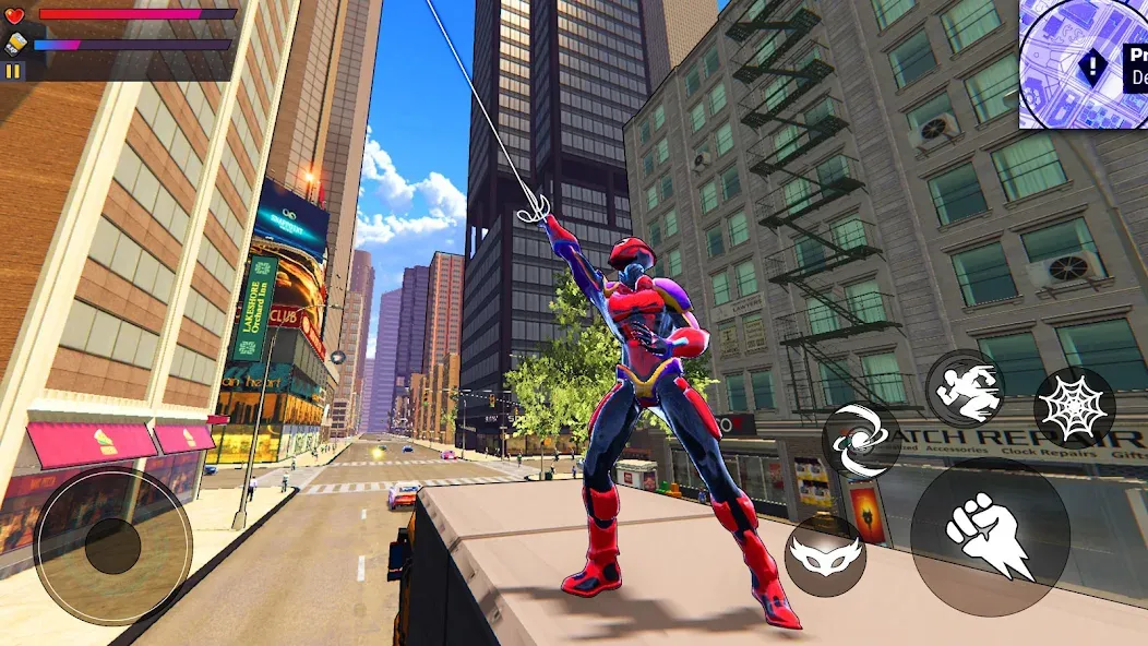Spider Hero:Super City Hero (пайдер Хиро) МОД/Взлом [Много монет, Открытые уровни и Мега MOD] Screenshot 2