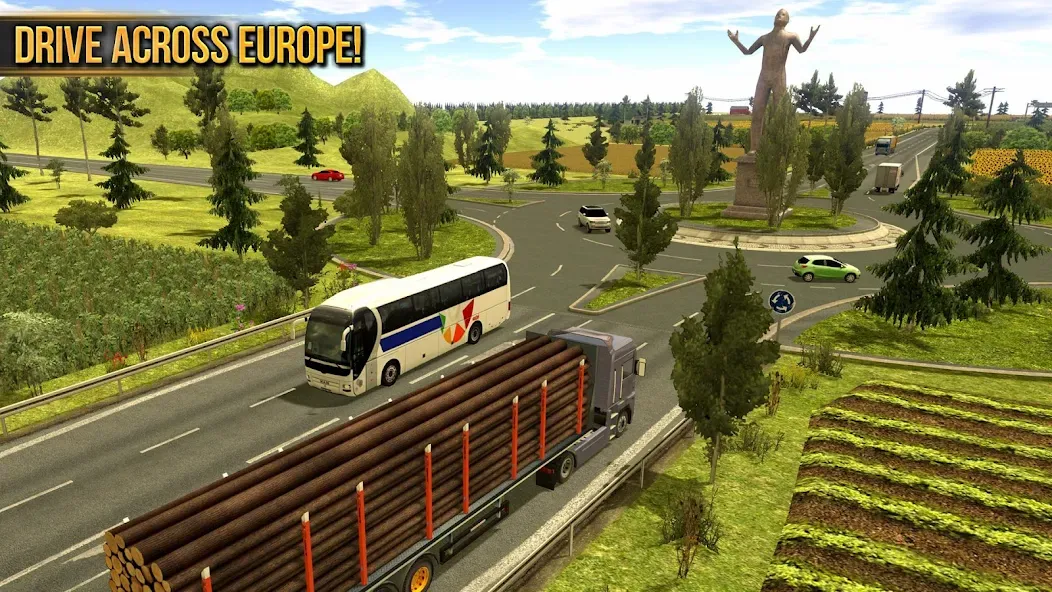 Truck Simulator : Europe МОД/Взлом [Деньги, Монеты и Меню MOD] Screenshot 3