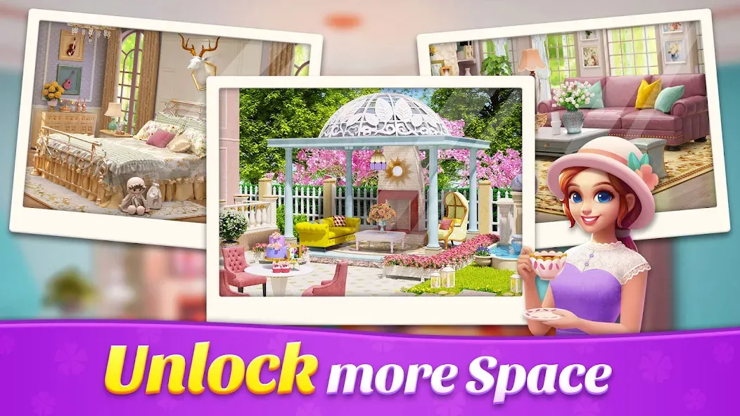Space Decor : Villa (Спейс Декор) МОД/Взлом [Много монет, Открытые уровни и Мега MOD] Screenshot 4