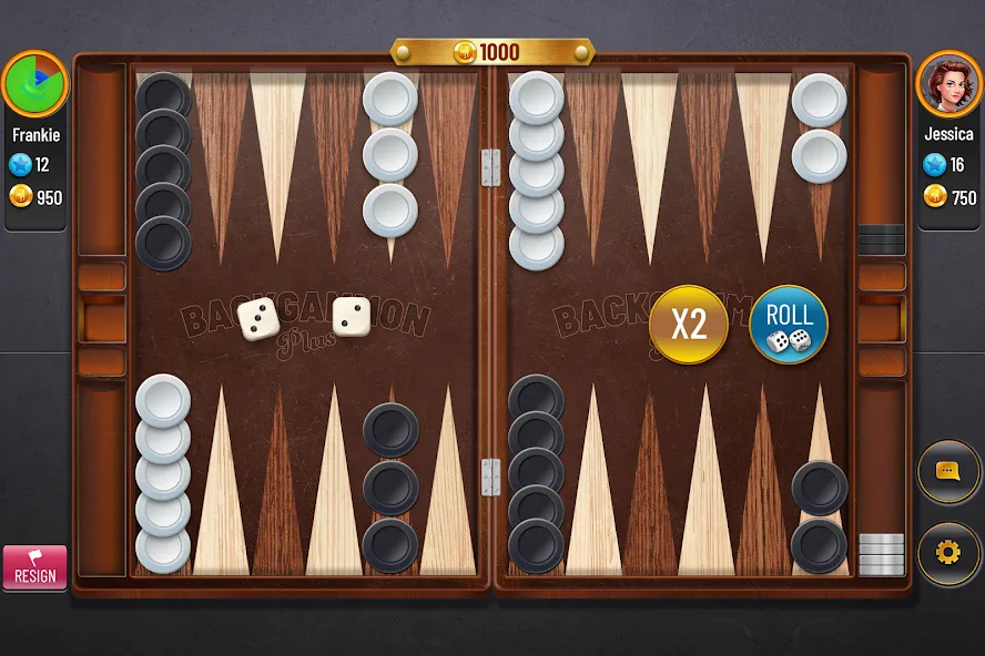 Backgammon Plus - Board Game (Бэкгаммон Плюс) МОД/Взлом [Деньги, Монеты и Меню MOD] Screenshot 1