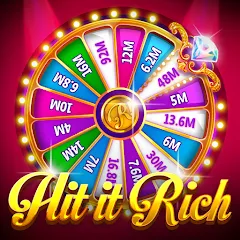 Скачать Hit it Rich! Casino Slots Game взлом на много денег и монет на Андроид