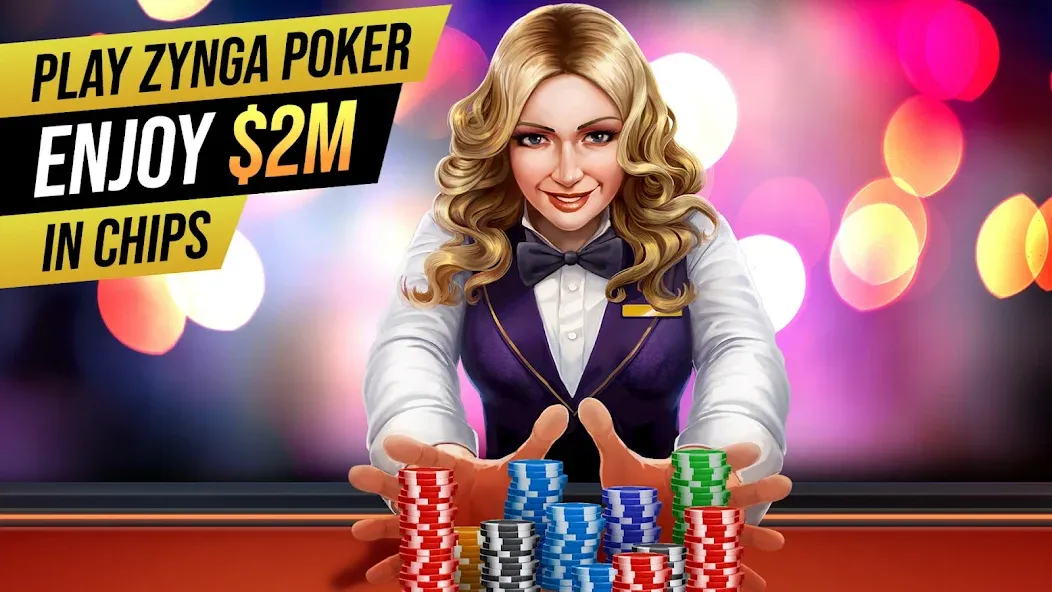 Zynga Poker ™ – Texas Holdem (Зинга Покер) МОД/Взлом [Все открыто, Дополнительные деньги и Меню MOD] Screenshot 2