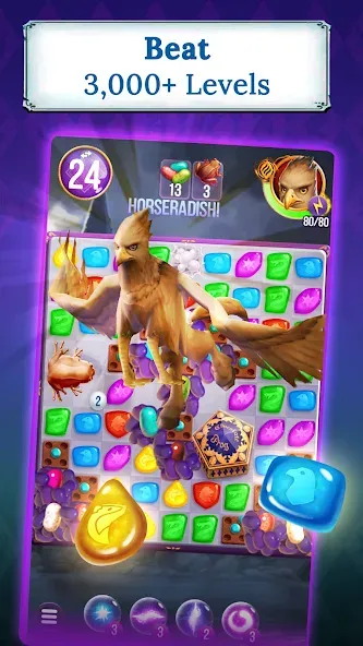 Harry Potter: Puzzles & Spells МОД/Взлом [Меню, Бесконечные монеты и Открытые уровни] Screenshot 2