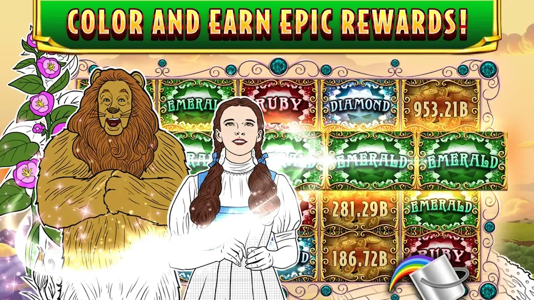 Wizard of Oz Slots Games (Волшебник из страны Оз игровой автомат) МОД/Взлом [Бесконечные деньги, Монеты и Мега MOD] Screenshot 5
